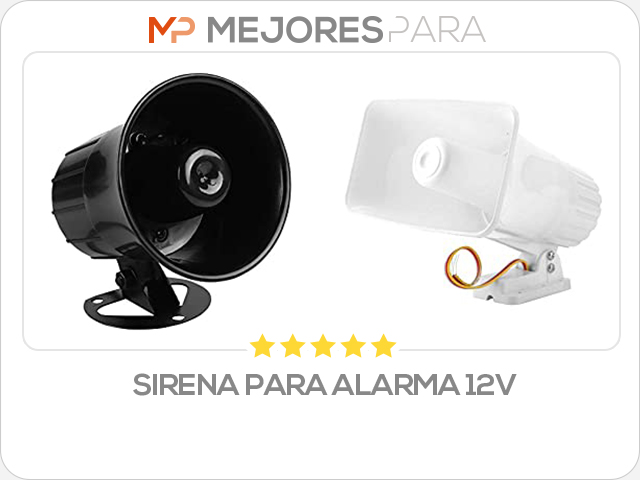 sirena para alarma 12v