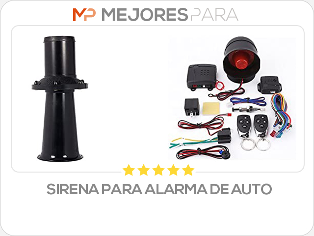 sirena para alarma de auto