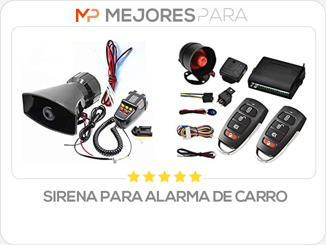 sirena para alarma de carro