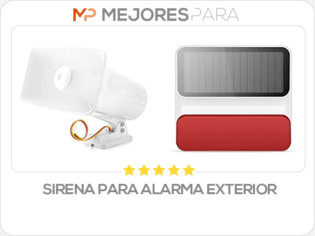 sirena para alarma exterior