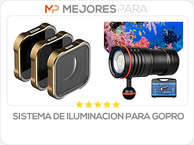 sistema de iluminacion para gopro