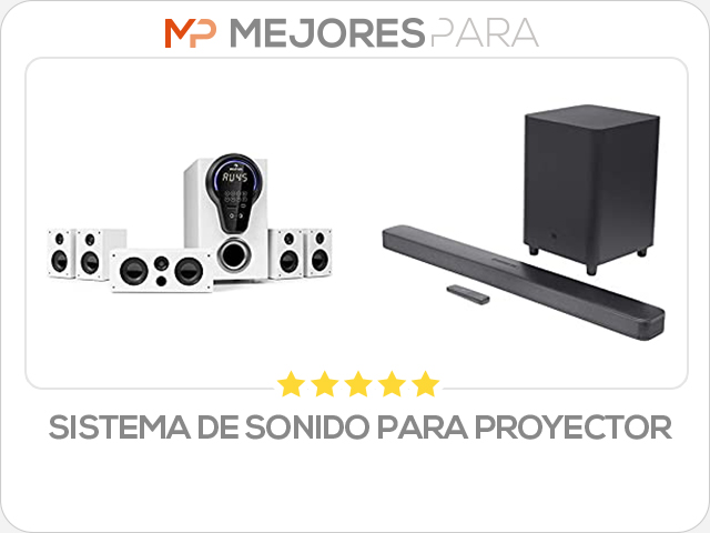 sistema de sonido para proyector