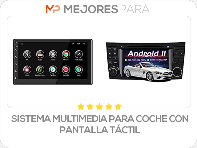 sistema multimedia para coche con pantalla táctil