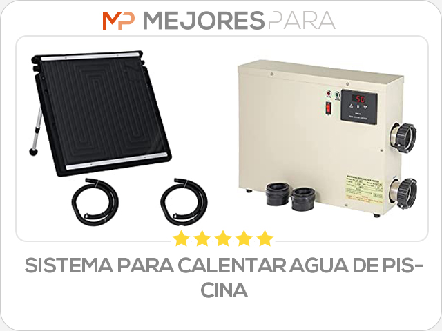 sistema para calentar agua de piscina