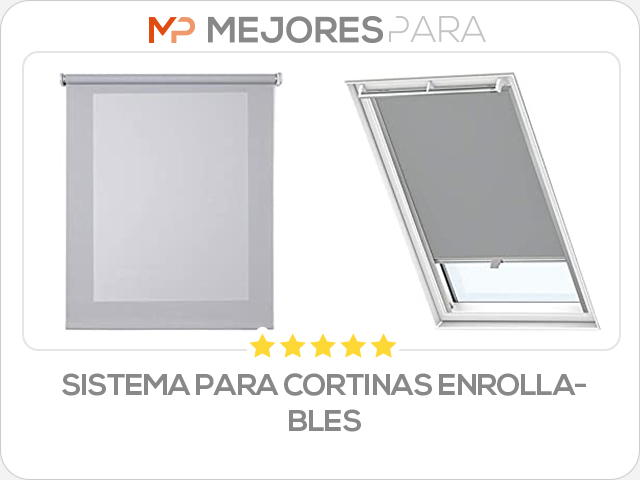 sistema para cortinas enrollables