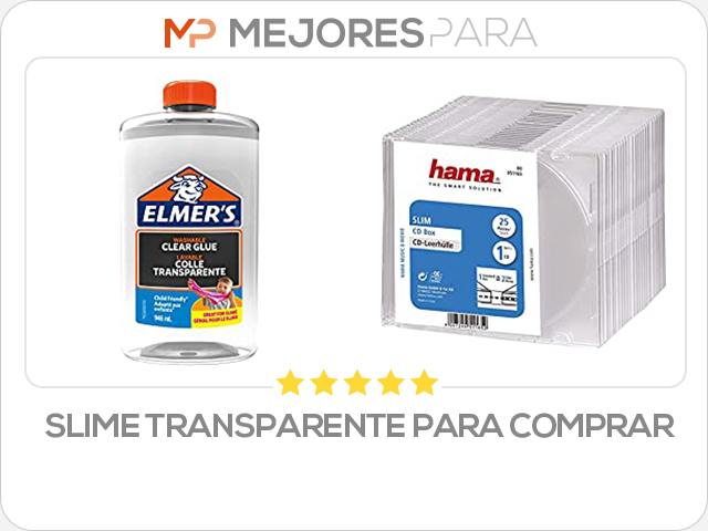 slime transparente para comprar