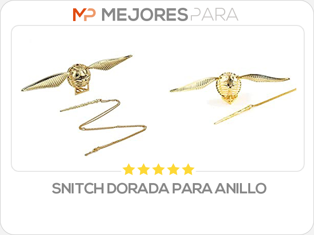 snitch dorada para anillo