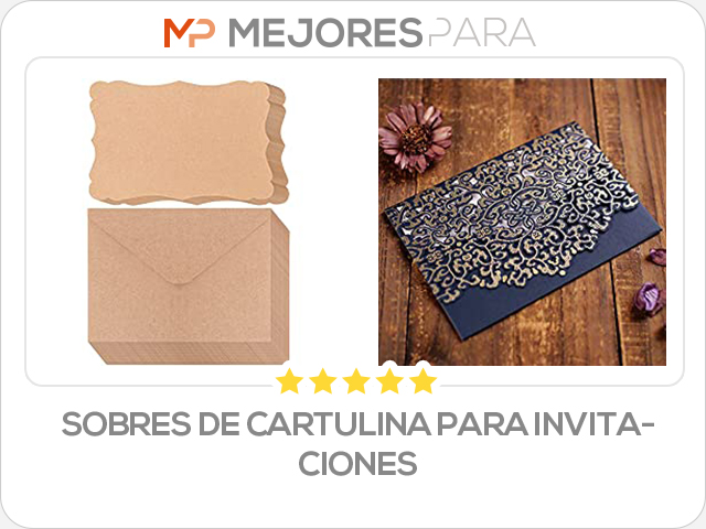 sobres de cartulina para invitaciones