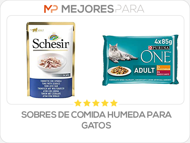 sobres de comida humeda para gatos