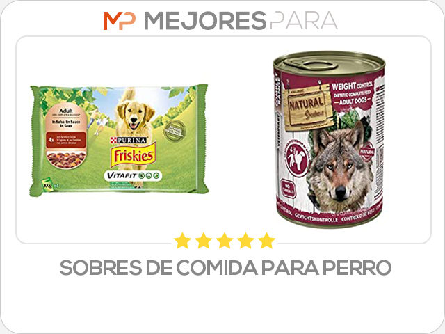 sobres de comida para perro