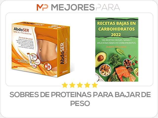 sobres de proteinas para bajar de peso