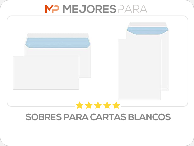 sobres para cartas blancos