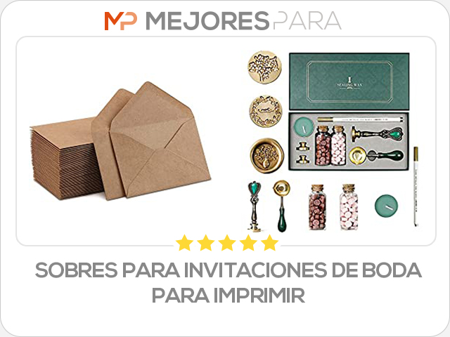 sobres para invitaciones de boda para imprimir