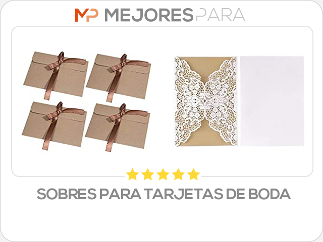 sobres para tarjetas de boda