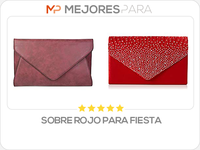 sobre rojo para fiesta