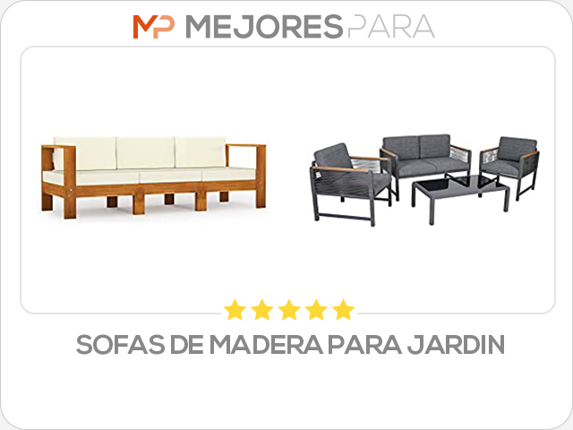 sofas de madera para jardin