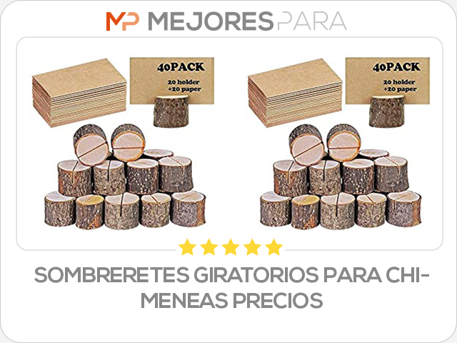 sombreretes giratorios para chimeneas precios