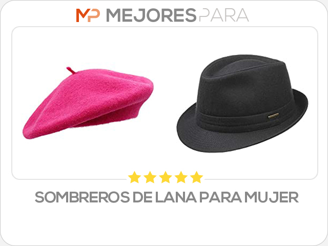 sombreros de lana para mujer