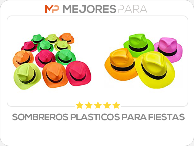 sombreros plasticos para fiestas