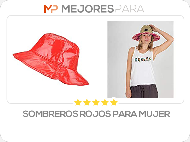 sombreros rojos para mujer