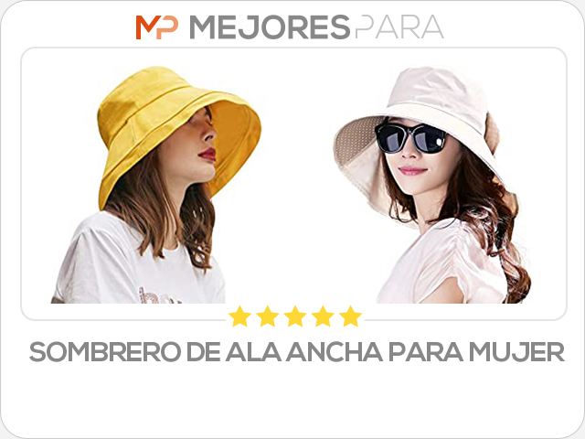 sombrero de ala ancha para mujer