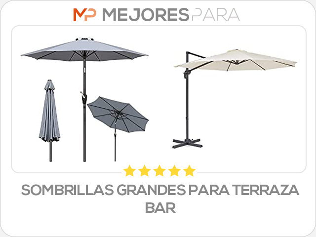 sombrillas grandes para terraza bar