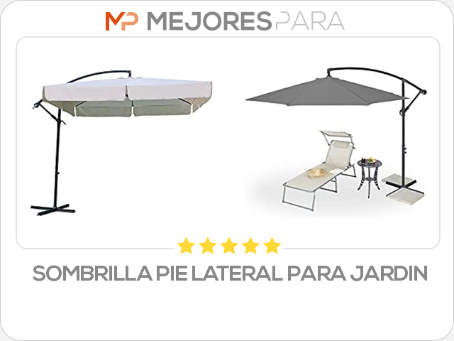 sombrilla pie lateral para jardin