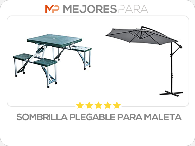 sombrilla plegable para maleta