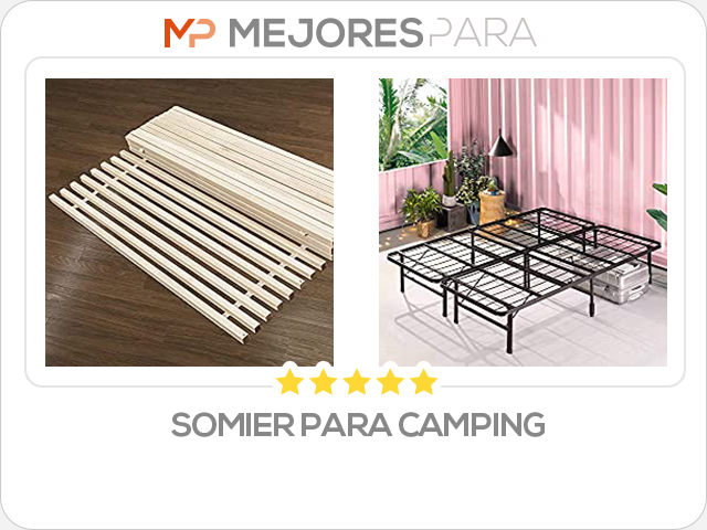 somier para camping