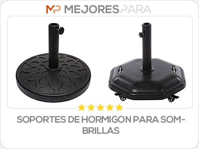 soportes de hormigon para sombrillas