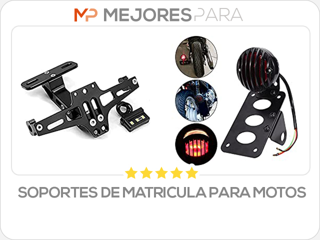 soportes de matricula para motos