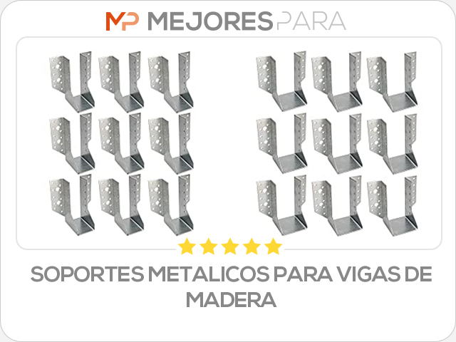 soportes metalicos para vigas de madera