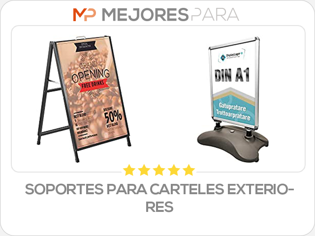 soportes para carteles exteriores