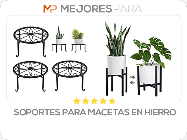 soportes para macetas en hierro