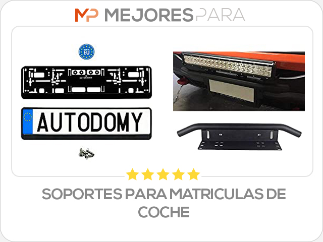 soportes para matriculas de coche