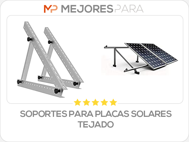 soportes para placas solares tejado