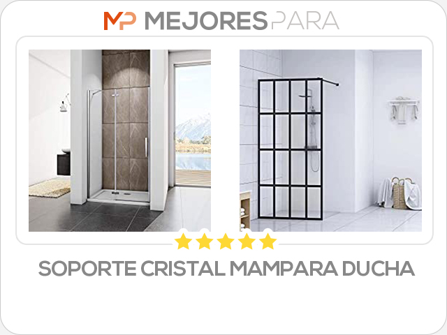 soporte cristal mampara ducha