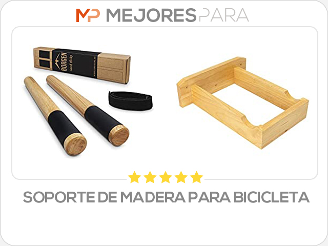 soporte de madera para bicicleta