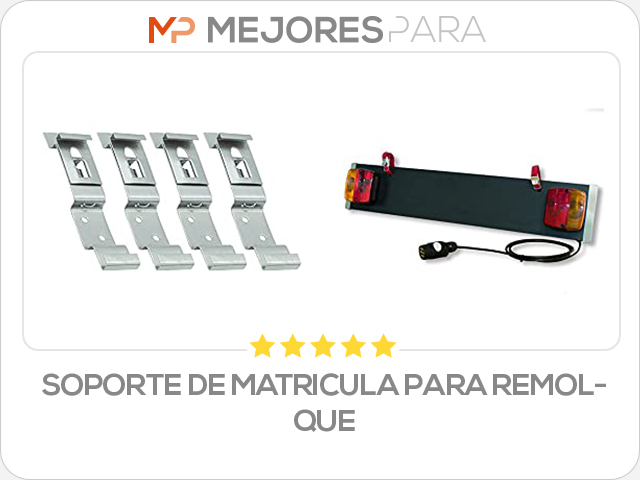 soporte de matricula para remolque