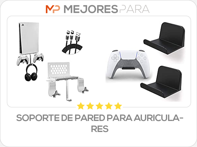 soporte de pared para auriculares