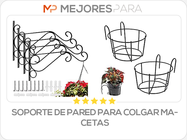 soporte de pared para colgar macetas