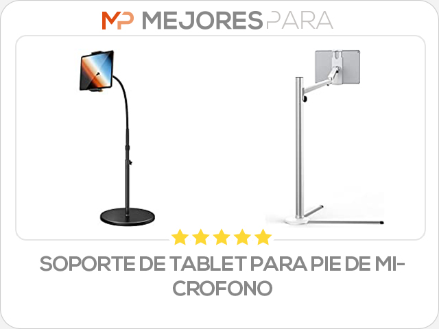 soporte de tablet para pie de microfono