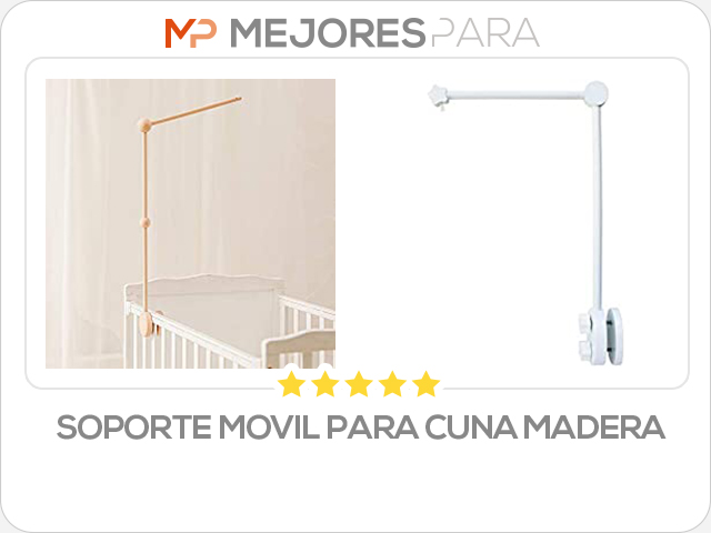 soporte movil para cuna madera