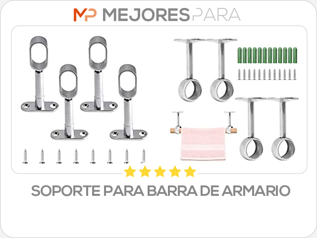 soporte para barra de armario