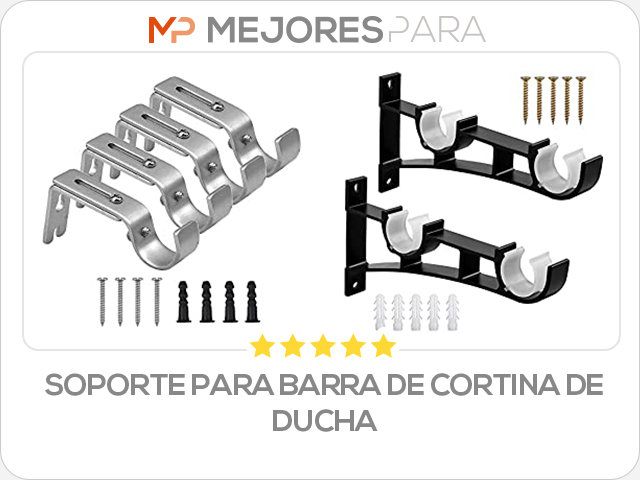 soporte para barra de cortina de ducha