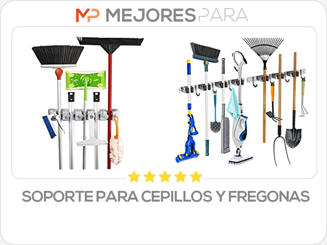 soporte para cepillos y fregonas