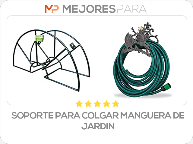 soporte para colgar manguera de jardin