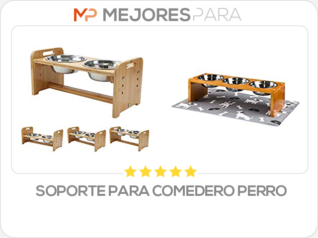 soporte para comedero perro