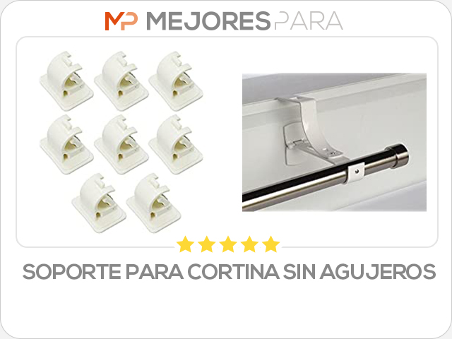 soporte para cortina sin agujeros