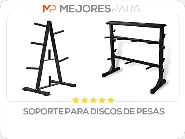 soporte para discos de pesas